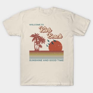 Kiva Beach Retro Sunset - Kiva Beach T-Shirt